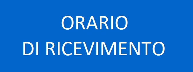 Banner orario di ricevimento